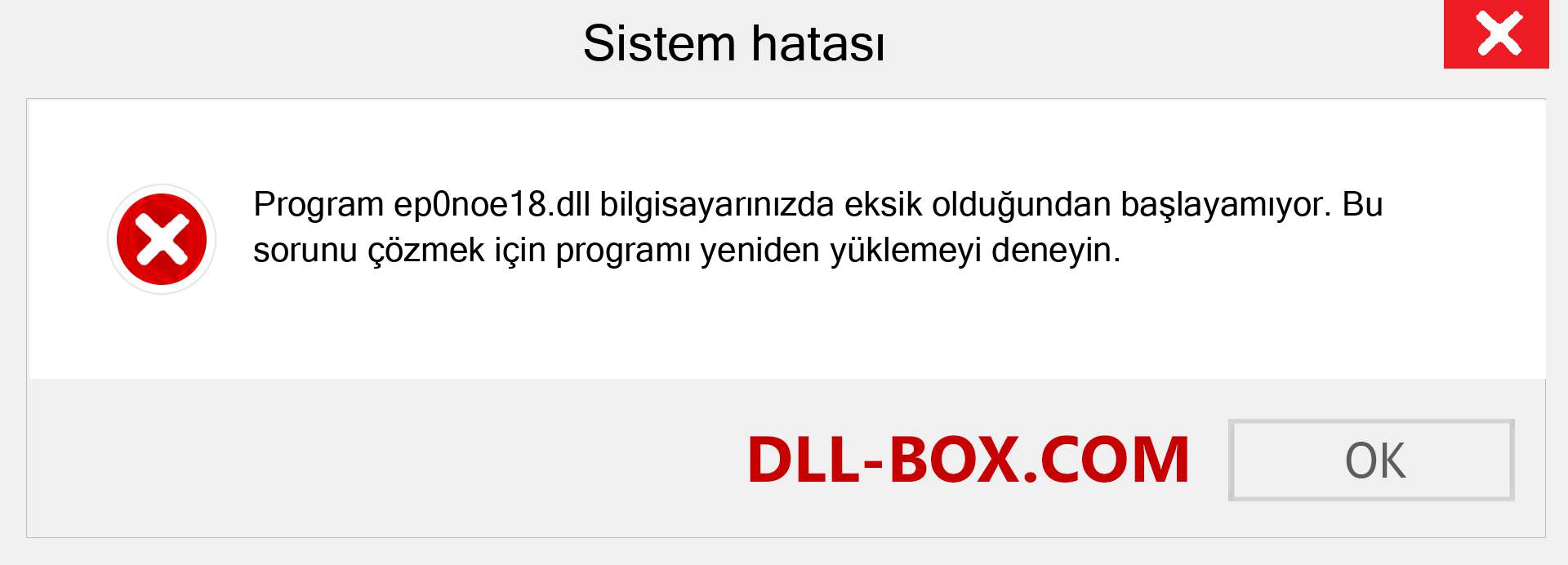 ep0noe18.dll dosyası eksik mi? Windows 7, 8, 10 için İndirin - Windows'ta ep0noe18 dll Eksik Hatasını Düzeltin, fotoğraflar, resimler